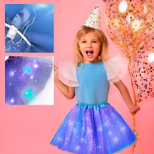Žiarivá LED baletná suknička PRINCESS