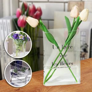 Elegantná váza na kvety v tvare knihy | FLOWERFRAME