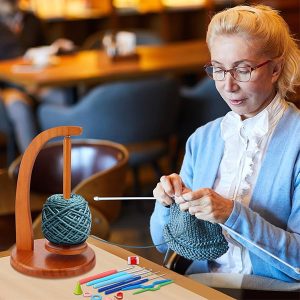Drevený magnetický držiak na priadzu | KNITKARCA