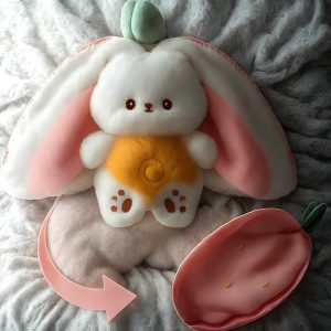 Detský hračkársky zajačik, ktorý spí a dýcha | STRAWBBIT