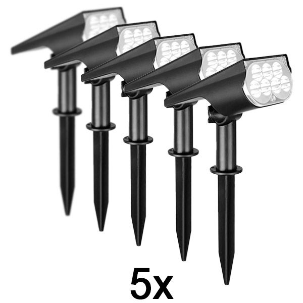 5x Solárne bodové svetlo na vonkajšie použitie | SPOTIKE