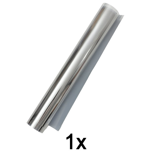1x Zrkadlová fólia na okná pre súkromie – 45×200 cm, bez potreby náradia | FOILBLISS