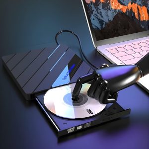 Externá DVD mechanika + USB Hub - 4 porty, SD karta, USB-C | LAPDISC