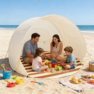Pop-Up Plážový Stan - UPF50+ Slnečný Prístrešok, 120x120x100 cm | POPYTENT