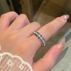 Otočný zirkónový antistresový prsteň - Sada 3 farieb | LUXRINGS