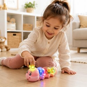 Interaktívna hudobná húsenka na podporu lezenia | CATERLY