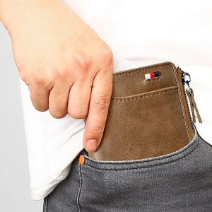 Bezpečná kožená peňaženka na zips | ZIPPWAL